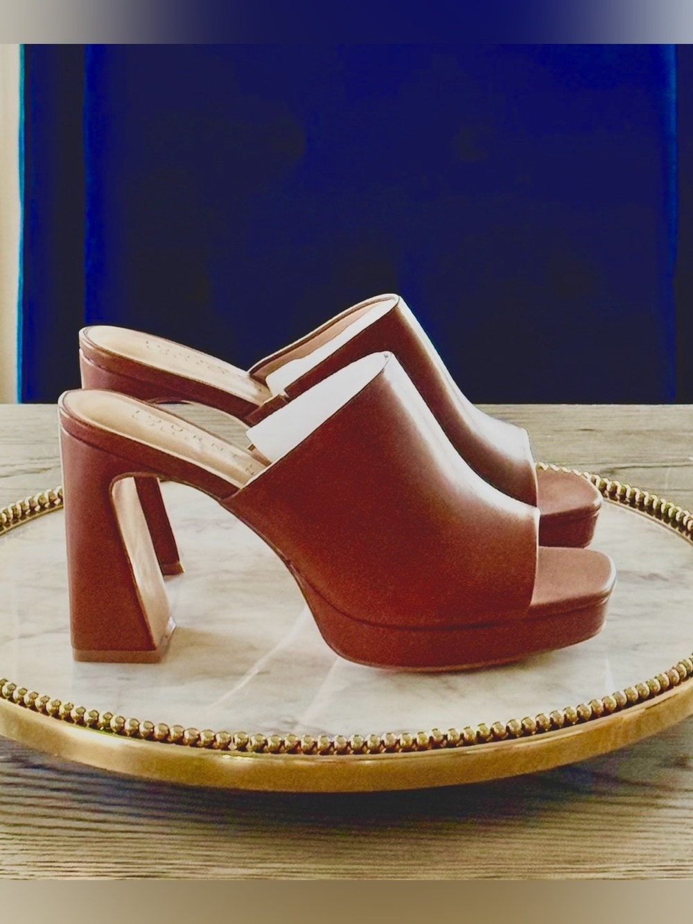 🚨JC Ezzlynn Platform Mule Heels | Brown | Sz. 8 (NWB)